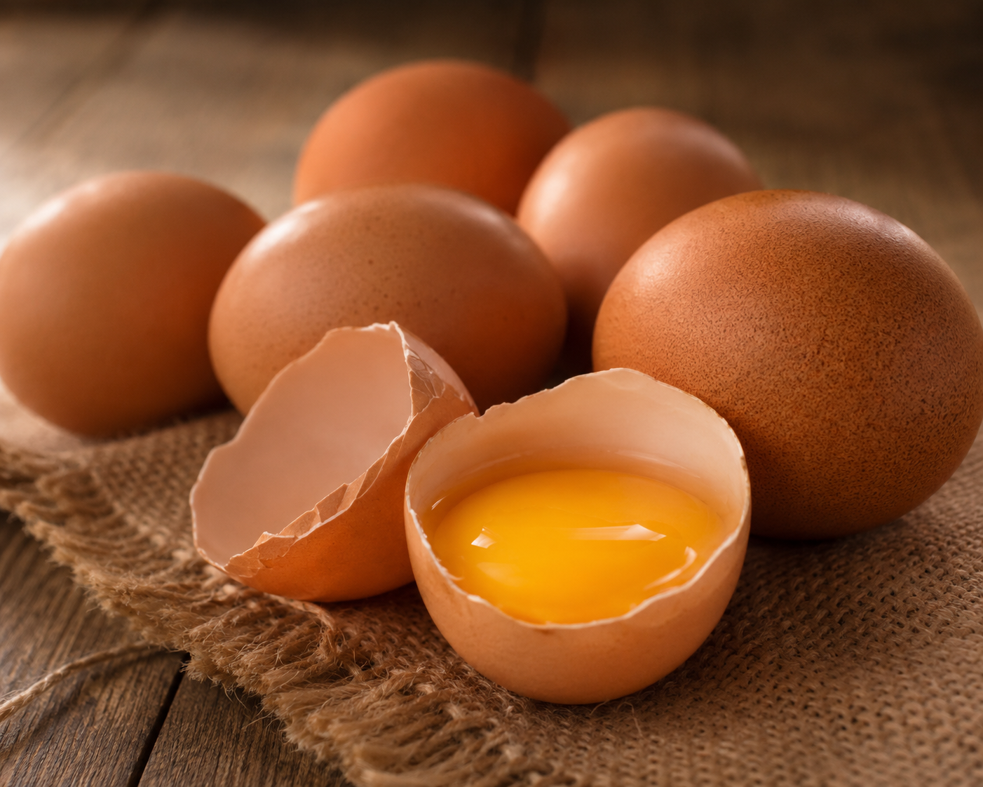 Golden Yolk Brown Eggs