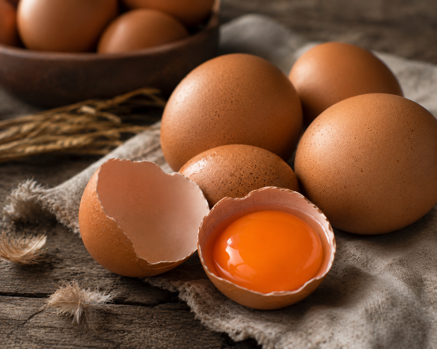 Orange Yolk Eggs